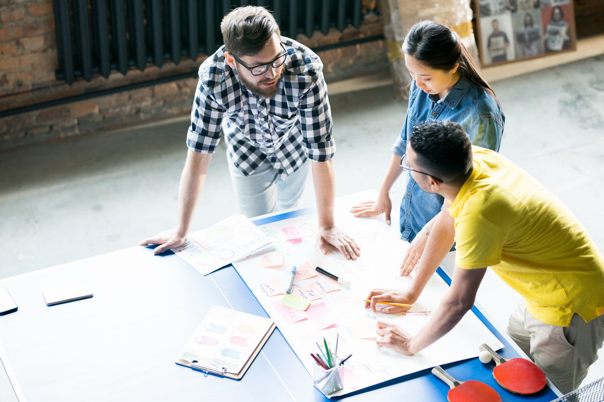 Business Team Planning Startup Projects